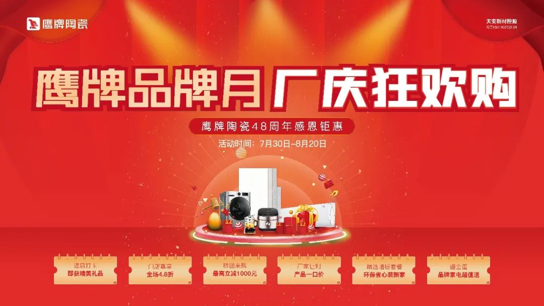 鷹牌品牌月，廠慶狂歡購｜鷹牌陶瓷48周年感恩鉅惠活動火熱開啟！(圖6)