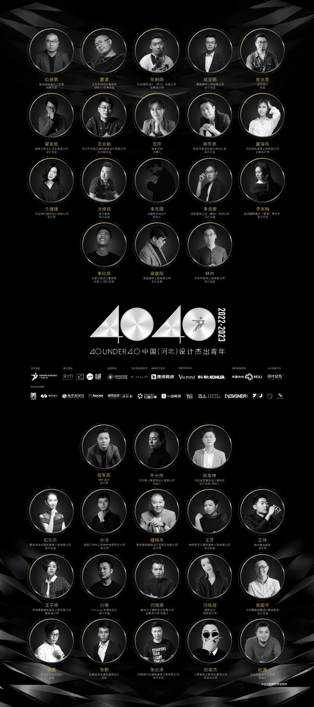 40 UNDER 40 | 省區(qū)榜List·2揭曉！10省區(qū)350位設(shè)計杰出青年脫穎而出！(圖16)